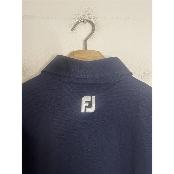 Footjoy FJ Mens S/S Polo Sz L Blue (Tree Logo) - Picture 6 of 8